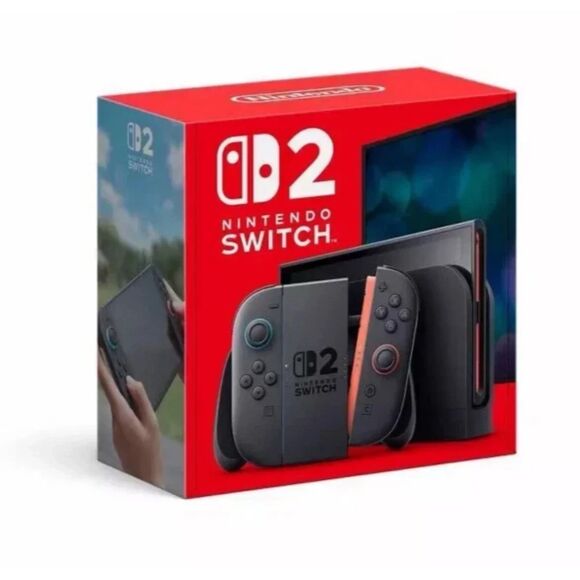 New Nintendo Switch 2 Console 2025 Model Sealed Handheld System Gray/Black - Picture 3 of 7